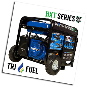 DUROMAX XP13,000 HXT-TRI-FUEL-CO ALERT GASOLINE-PROPANE-NATURAL-GAS- AUTOMATIC VOLTAGE REGULATOR-FUEL--PROPANE HOSE & REGULATOR INCLUDED-EPA/CARB -AUTOMATIC LOW OIL SHUTDOWN-ELECTRIC START-FREE SHIPPING (SKU: DUROMAX XP13000HXT TRI- FUEL GASOLINE-LP-NATURAL GAS)