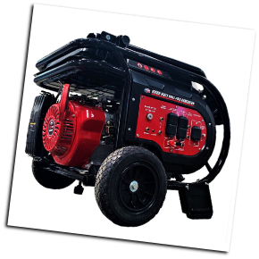 All Power 10000 Watt Dual Fuel GASOLINE/PROPANE-ELECTRIC START-Low engine oil alert--4x AC 120V outlets;1 x 120/240V twist-lock outlet;1x 12V DC- hour meter, maintenance free battery and flat free wheel kit-Fuel Gauge-FREE SHIPPING
