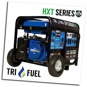 DUROMAX XP13,000 HXT-TRI-FUEL-CO ALERT GASOLINE-PROPANE-NATURAL-GAS- AUTOMATIC VOLTAGE REGULATOR-FUEL--PROPANE HOSE & REGULATOR INCLUDED-EPA/CARB -AUTOMATIC LOW OIL SHUTDOWN-ELECTRIC START-FREE SHIPPING