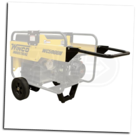 Winco Two-Wheel Industrial Dolly Kit •For all Winco models 4000W & larger built after February 2013  8" Pneumatic Tires •Provides easy maneuverability overy most terrain  Double Handle Design •Provides more stability during trans