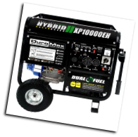DuroMax XP10000EH 10000-Watt 18-Hp-Idle Voltage Selector-Control DUAL-FUEL--Gas-LP HYBRID  Electric Start-Battery,Wheel kit,Included120/240V 50A,Low Oil Shutoff CARB/Caiif EPA Compliant,FREE SHIPPING (SKU: DuroMax XP10000EH DUAL FUEL GAS/LP)