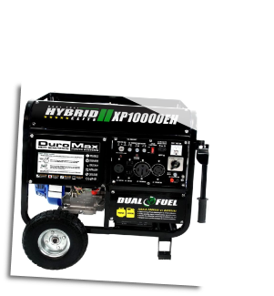 DuroMax XP10000EH 10000-Watt 18-Hp-Idle Voltage Selector-Control DUAL-FUEL--Gas-LP HYBRID  Electric Start-Battery,Wheel kit,Included120/240V 50A,Low Oil ShutoffCARB/Caiif EPA Compliant,FREE SHIPPING