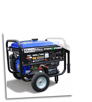 DuroMax XP4400EH 4400-Watt Dual Fuel Hybrid Propane/Gasoline w/ Wheel Kit &Electric Start,LowOil Shutoff-Idle control-FREE SHIPPING