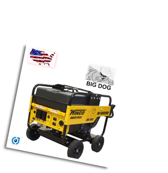 Winco WL18000VE Industrial Portable Generator W/ Electric Start 18,000 Maximum Watts 15,000 Continuous Watts,Briggs & Stratton Gasoline Engine Includes Wheeled Dolly Kit-Battery Free Shipping