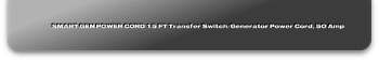 SMART GEN POWER CORD 15 FT Transfer Switch/Generator Power Cord, 50 Amp
