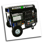 DuroMax XP12000EH Gas/LP W/Elect Start BatteryWheel Kit Included 50AMP-120/240v 18hp,eng-low oli shutdwn-fuel gauge,hour meter,Auto voltage reg-wheel kit-Compliant 49 State, w/FREE SHIPPING (SKU: DuroMax XP12000EH Bi-Fuel Gas/LP)