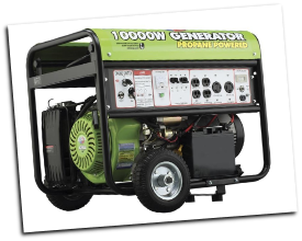 All Power America Propane Generator 420cc-10000 Watt, LP-ELECTRIC START-VOLT METER-BATTERY/WHEEL KIT INCLUDED-120/240 6 OUTLETS 2X3Oa 4X120v FREE SHIPPING