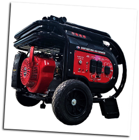 All Power 10000 Watt Dual Fuel GASOLINE/PROPANEELECTRIC START-Low engine oil alert--4x AC 120V outlets;1 x 120/240V twist-lock outlet;1x 12V DC- hour meter, maintenance free battery and flat free wheel kit-Fuel Gauge-FREE SHIPPING