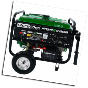 DuroMax XP4850EH 4850 watt Dual Fuel Hybrid w/ Electric Start-Battery included-120V/240V 30 Amp Twist Lock Receptacles-Low oil shut-off Free Shipping