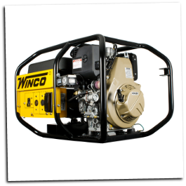 WINCO 6000 WATT DIESEL PORTABLE GENERATOR,KOHLER 10 HP-435CCOHV,ELECTRIC START 120/240 2X20A NEMA 5-20 GFI 1X50A NEMA 5-50,LOW OIL PROTECTION,HOUR METER,50 STATE CARB/CALIF APPROVED=FREE SHIPPING