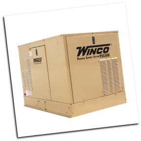 Winco ULPSS20B2W 1ph Air Cooled 20 kW Standby Generator Briggs & Stratton Vanguard Engine Sure Flow Cooling System DSE 3110 Digital Controller Prime Power Ready FREE SHIPPING