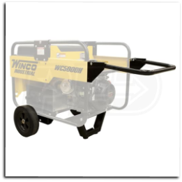 Winco Two-Wheel Industrial Dolly Kit •For all Winco models 4000W & larger built after February 2013  8" Pneumatic Tires •Provides easy maneuverability overy most terrain  Double Handle Design •Provides more stability during trans