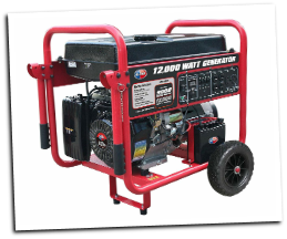 ALL POWER 12,000-Watt Gasoline Electric Start Generator-459cc OHV air cooled engine-4x 120V Outlets AC; 1x 120V Twist-Lock Outlet; 1x 120V/240V Twist-Lock Outlet; 1x 12V DC Outlet-FREE SHIPPING (SKU: ALL POWER APGG12000)