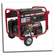 All Power America  7500e Watt 13 HP-Electric Start- Auto Voltage Reg-5 Outlets-120/240Volt-12 Volt DC-50Amp-Free battery and wheel kit-9 Hour run@1/2 load-Portable Generator =FREE SHIPPING (SKU: APGG7500)