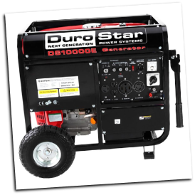 DuroStar DS10000E 10000-Watt 18-Hp Gas w/ Electric Start AC and DC Reg-& Wheel Kit-Low oil shut-off-EPA and CARB-FREE SHIPPING (SKU: DuroStar DS10000E GASOLINE)