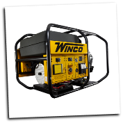 WINCO BIG DOG INDUSTRIAL GEN-WL22000VE/C,19 KW, 31 HP, AVR, ELECTRIC START AVR, 3600 RPM, 80 AMP ANDERSON PLUG, BRUSHLESS ALTERNATOR, BUILT IN AMERICA, COPPER WINDINGS, FUEL GAUGE, GFCI PROTECTION - FULL, HOUR METER-FREE SHIPPING (SKU: WINCO WL22000VE/C W/ FULL POWER  80 AMP ANDERSON PLG -24022-004)